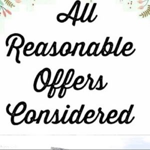 All offers will be considered